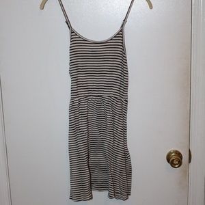 Black and White Striped Cami Dress